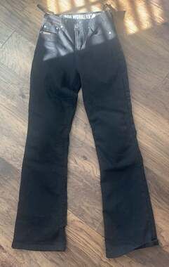 Iron Workers Black Denim Jeans Size USA 6